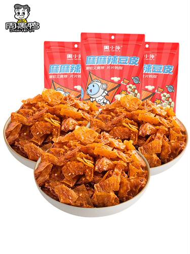 Chou Xie Yao Chou Xiao Ban Mala Dou Pi 60g Big Knife Meat Spicy Rope Spicy Chips Mala Snacks Vegetarian Tofu Dried Bean Curd Snack