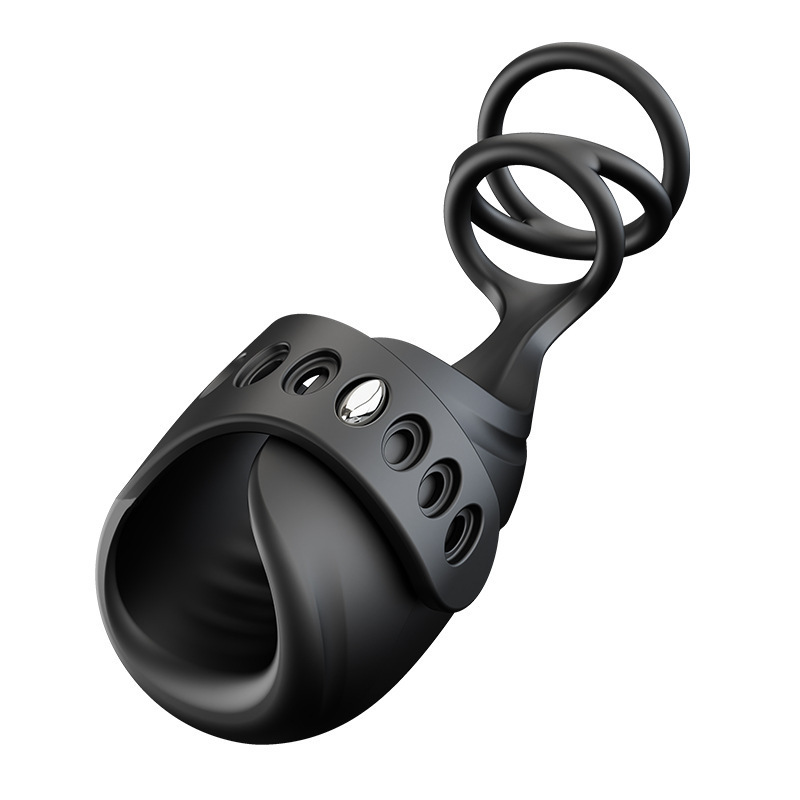 Vibrating Lock Ring Male Wearable Training Device For Glans, Rechargeable Sex Toy, Adjustable_voghion.com
