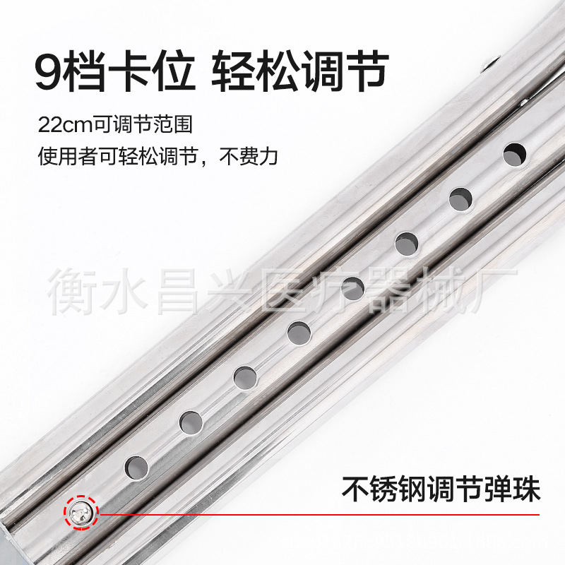 Muletas de aleación de aluminio directo de fábrica muletas de axila de acero inoxidable muletas debajo del brazo muletas engrosadas muletas dobles muletas antideslizantes para los ancianos