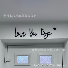 クロスボーダー爆品鉄製アルファベットlove you bye壁装飾バレンタインデー標語寝室客間装飾