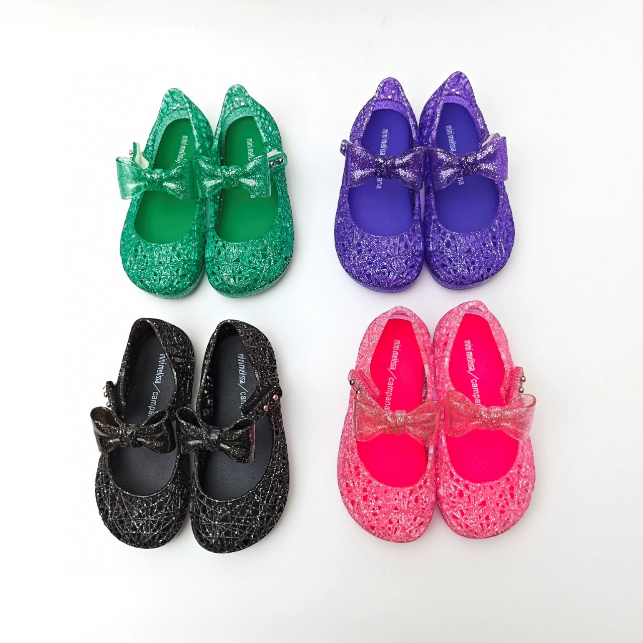 Мелисса Птичье гнездо Детская обувь Butterfly Fruit Butterfly Baby кроссовки Мягкая подошва полые пляжные туфли круто