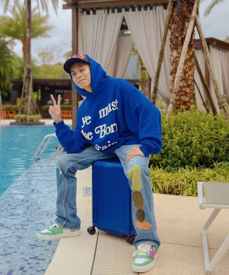 KAPITAL VINTAGE Kazuhiro Hirata ins style cactus embroidery handmade patch loose large size jeans_voghion.com