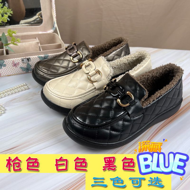 Invierno nuevo calentamiento de terciopelo de moda zapatos de soja antideslizantes de mujer zapatos de algodón super suaves de mujer zapatos de algodón casuales de mujer