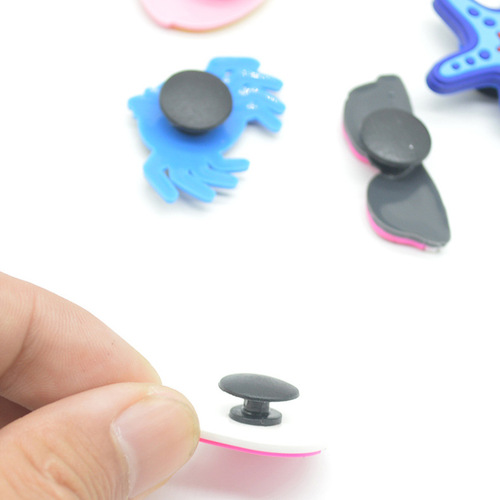 PVC soft rubber shoe clips, hole shoe clips, transparent clips, shoe flower bottom clips, garden shoe clips, W-shaped shoe flower bottom base