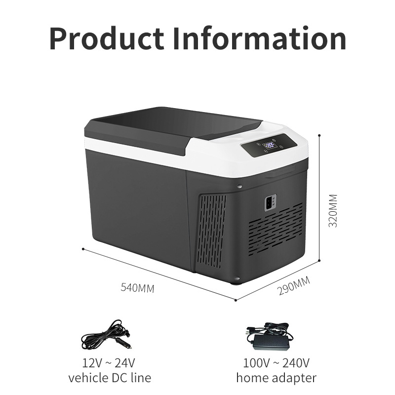 Car Refrigerator, Portable Truck Compressor Refrigeration, Dual-Use for Refrigeration and Freezing, Small Refrigerator for Home and Vehicle Use
