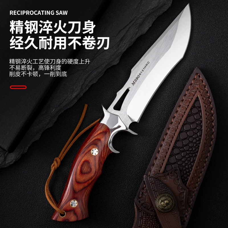 Разрушить M390 порошковая сталь походный нож для плодов, дикий кемпинг переносной и портативный противо-нож, высокая твердость и острый прямой нож