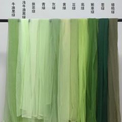牛油果绿色网纱国风背景纱布婚纱面料集市摊位帷幔幼儿园环创纱幔