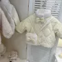 女童秋冬奶黄色可爱棉袄