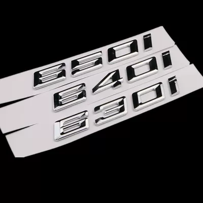 Suitable for the new BMW 630i, 640i, and 650i models; includes the car emblem, lettering, and the new 6 Series digital tail emblem (Car logo) - standard-gt630i