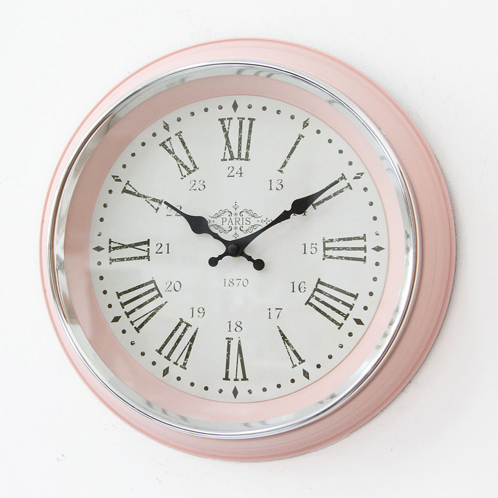 Reloj de pared vintage de 12”, estilo nórdico, plástico y cristal, redondo, para sala, dormitorio u oficina