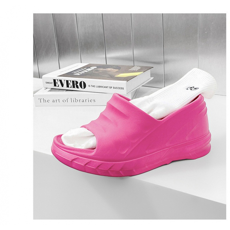 Transfronteriza más tamaño zapatillas suela gruesa aumentó 10CM sandalias de las mujeres al aire libre casual moda tacones altos slip-on sandalias