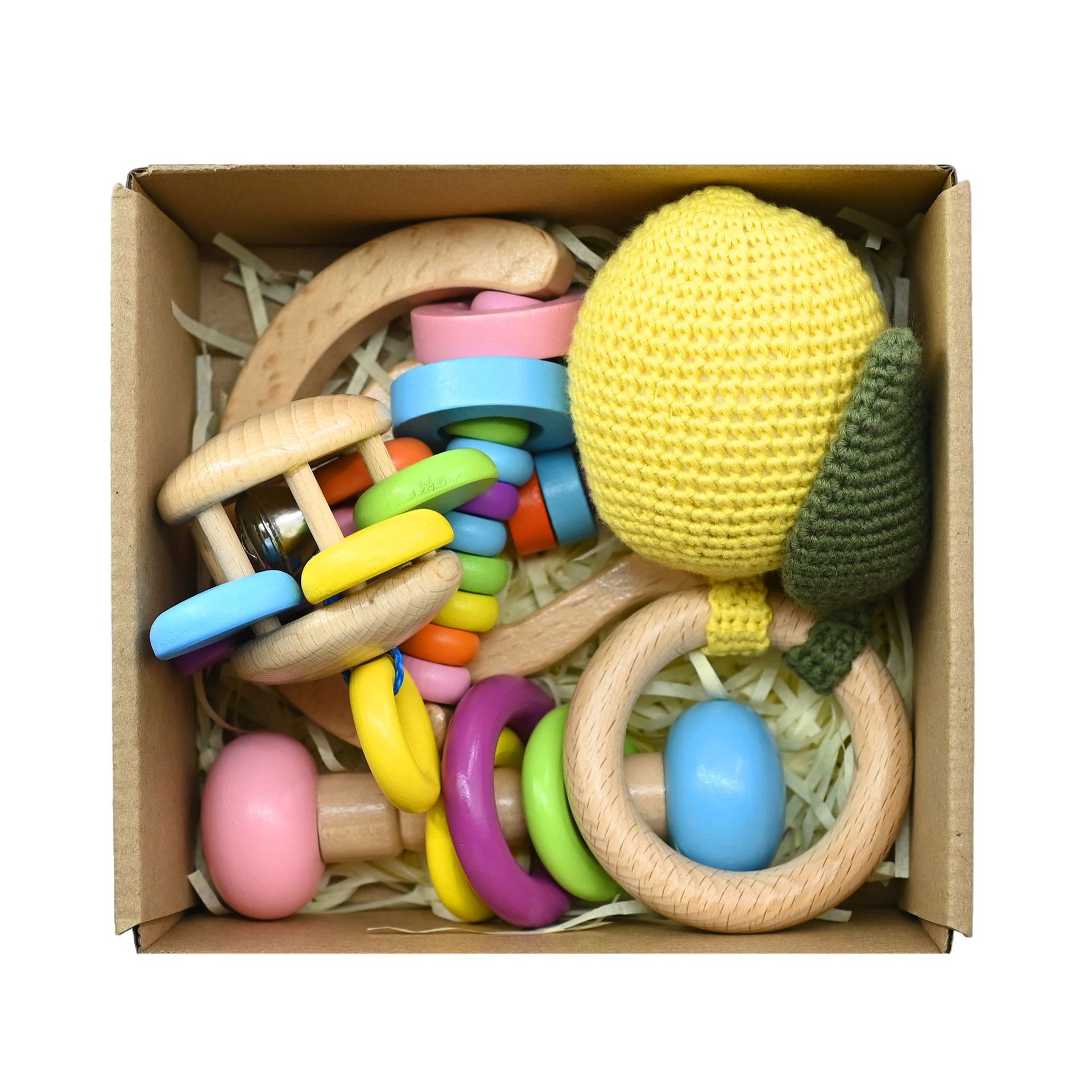 노란 레몬 선물 상자