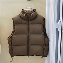 25白鸭绒新款马甲女士羽绒服短款小个子外搭立领韩版轻暖秋冬马夹