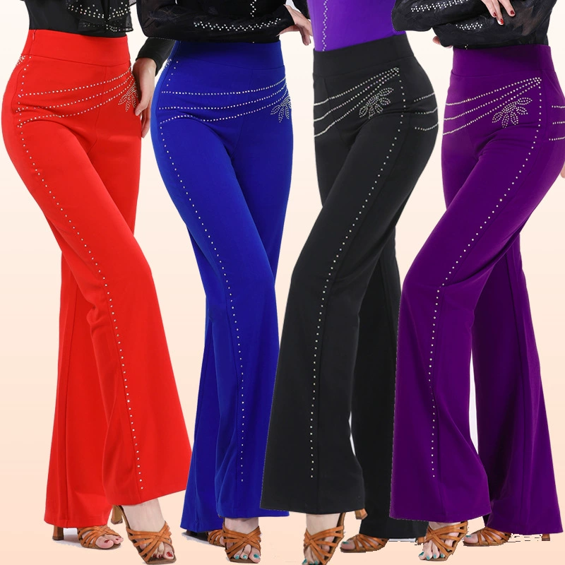 Клубы костюм новый стиль брюки Латинский танец леди Getba моряки танцевальные брюки танцуют цветы горячие брюки