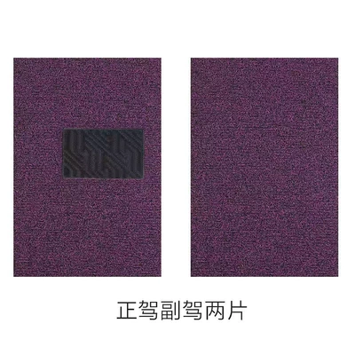 single main and co-pilot car – Universal Foot Pad - black-and-purple-driver-and-passenger