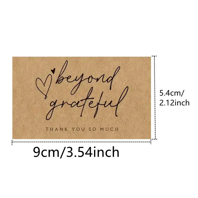 Dankeskarten Für Geschenke Aus Kraftpapier Zum Verpacken Und Dekorieren_voghion.com