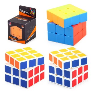 Cross-border Easy Entry with Spring Smooth Third-order Rubik's Cube Competition Racing Real Color Positive-order Rubik's Cube Toy Color Boxed