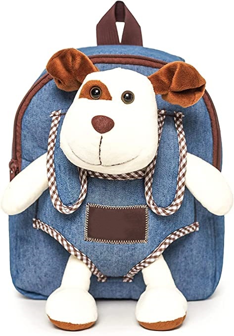 Denim removable backpack