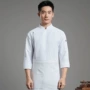 厨师饭店餐厅长袖工作服