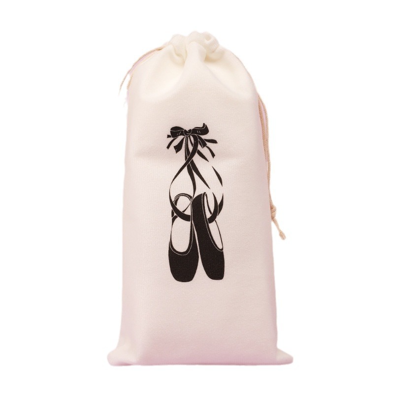 [Cordón doble] zapatos de baile bolsa de almacenamiento bolsa de terciopelo bolsa de regalo fábrica de pantalla de seda logo publicidad 13x27