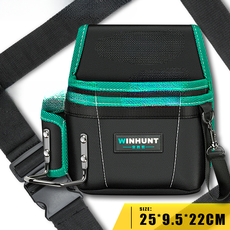 Changshengke kit de herramientas lona multifunción electricista riñonera mantenimiento engrosado hardware bolsa de herramientas bolsa de electricista de madera pequeña
