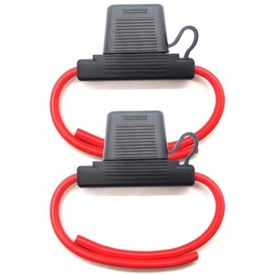 2-pack Maxi fuse holder waterproof inline fuse holder 1015 10AWG wire 80A