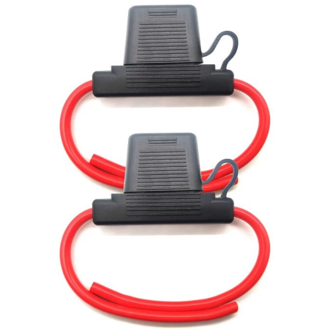 2 шт. Макси держателя предохранителя Водонепроницаемый Встроенный держатель предохранителя 1015 10AWG провод 80A