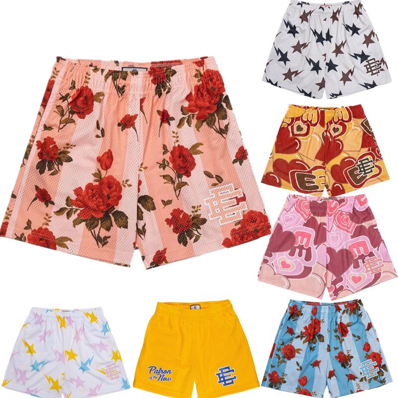 American EE Beach Shorts Summer New Men's Fitness Sports Running Basketball Casual 3D Digital Printing Couple