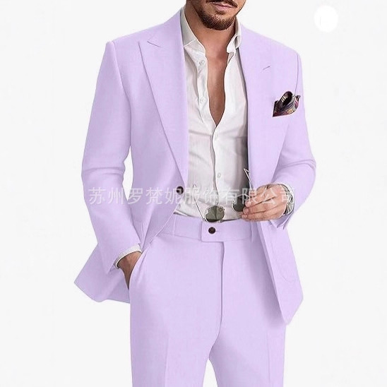 New Cross-Border Foreign Trade Amazon Men's Suit Men's Suit Suit Wedding Casual Business Two-Piece Suit