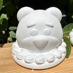 딸기곰 단발뚜껑 라텍스 몰드 S사이즈