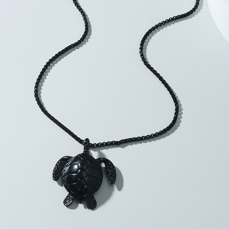 Simple Style Animal Alloy Titanium Steel Men's Pendant Necklace display picture 5