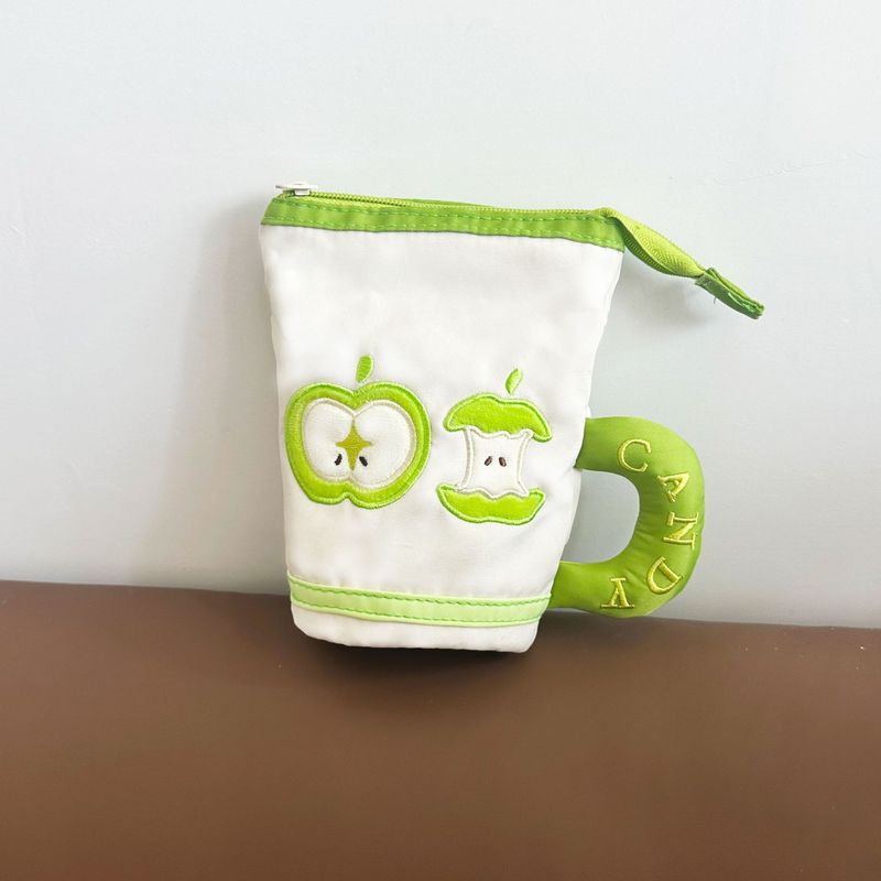 卡通水杯笔袋竖桶高颜值ins风学生文具袋小众设计文具盒铅笔筒|undefined