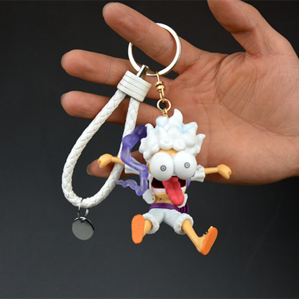 Una pieza hecha a mano Nica Luffy colgante periférico llavero grab máquina muñeca caja ciega TikTok adornos