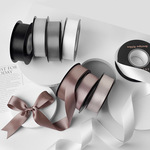 F 2.5厘米双面涤纶带发饰礼物盒丝带包装材料 蛋糕绸带花束彩辅料