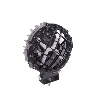 Electric Motorcycle Light Modification with External Super Bright Led Headlights for Cross-Border Three-Wheeled Electric Vehicles, Yellow and White Spotlights (Motorcycle headlights, headlights) - x-7inch-grid-light