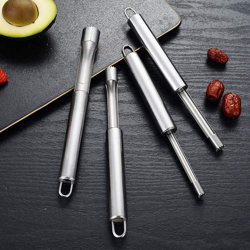 Manufacturer wholesale stainless steel hawthorn corer, red date apple corer, seed removal and core pulling tool, coring worker and core pulling