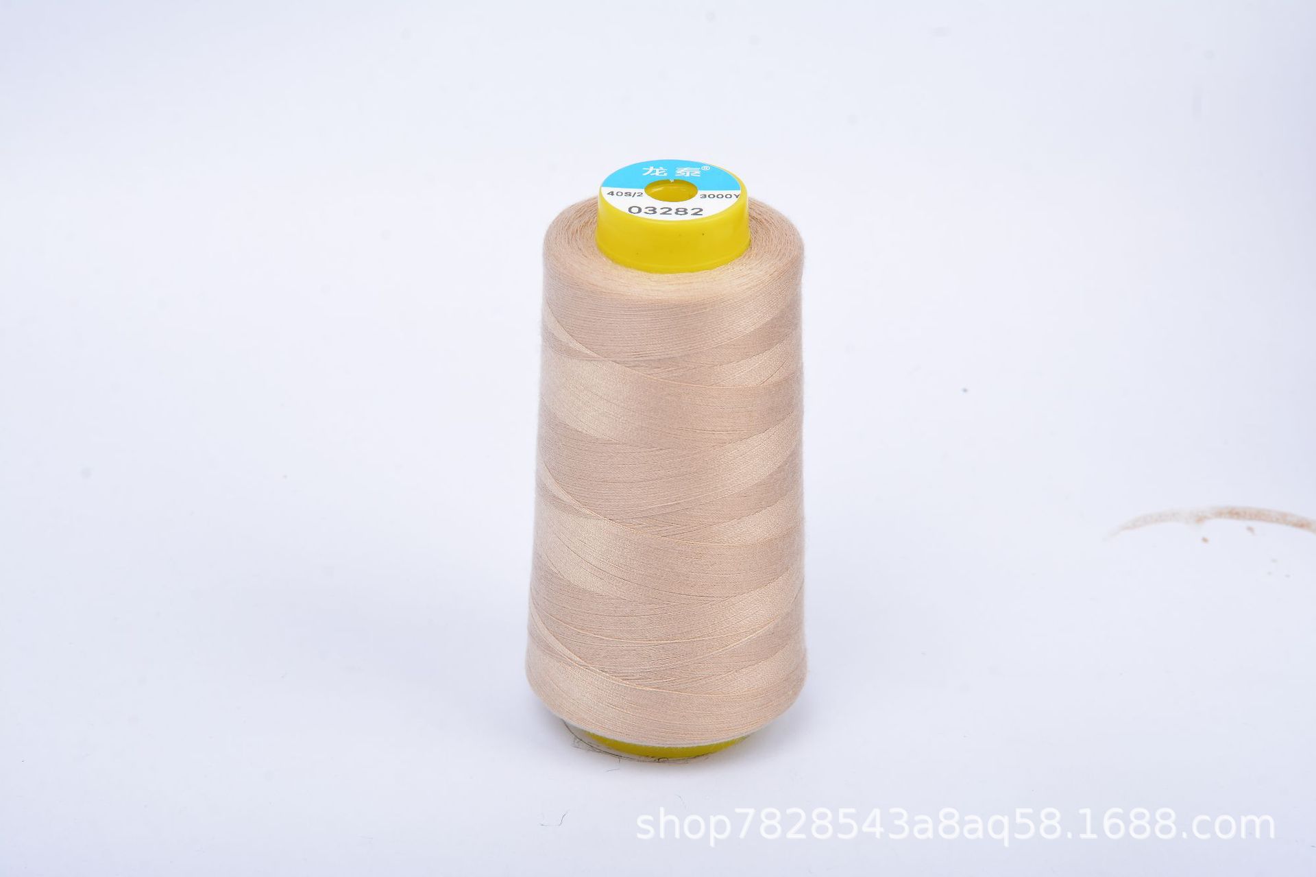 402 Liu Qing 3000 yardas línea de costura serie marrón línea especial de fábrica de ropa línea de máquina de coser de alta velocidad