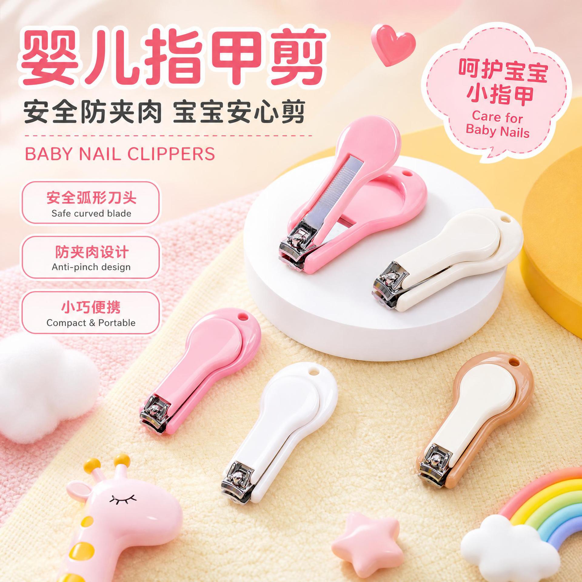 Baby Nail Scissors, Special Scissors, Safe and Anti-Pinch, Baby Nail Clippers, Newborn Baby Nail Clipping Tool
