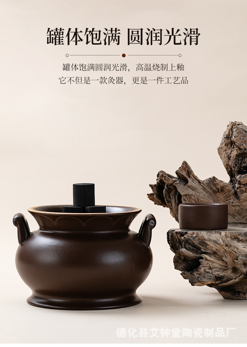 Wen Yang Guan Warm Yang Cup Bian Stone Navel Moxibustion Tool with Fire Bowl Large Size for Spa and Wellness Use specifications