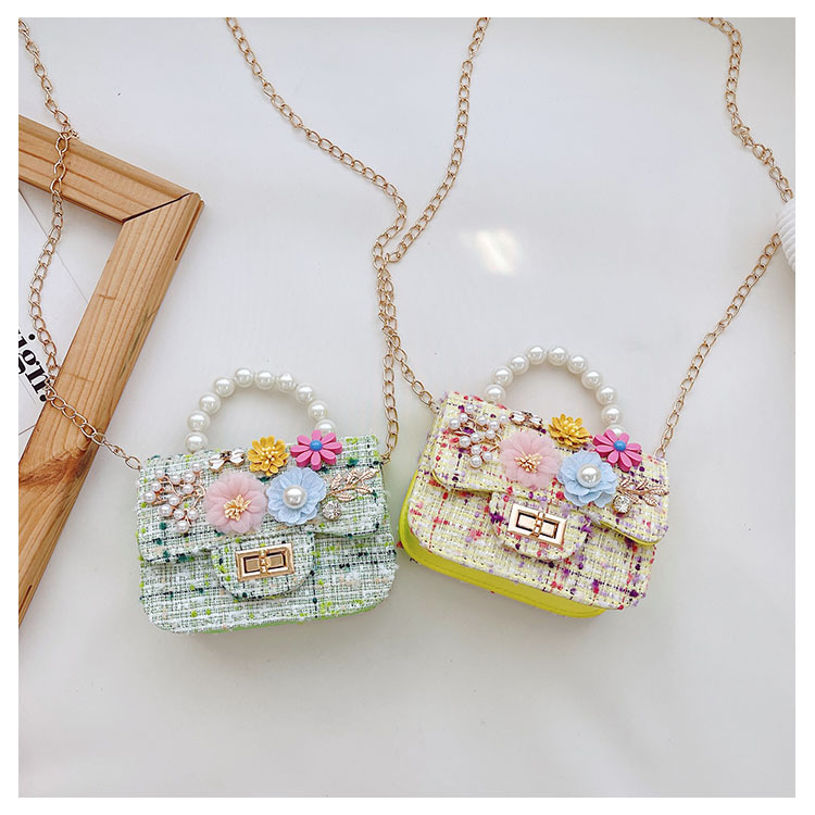 Children's One-shoulder Diagonal Bag Pearl Portable Coin Purse Bear Bow Cute Accessory Bag Wholesale display picture 18