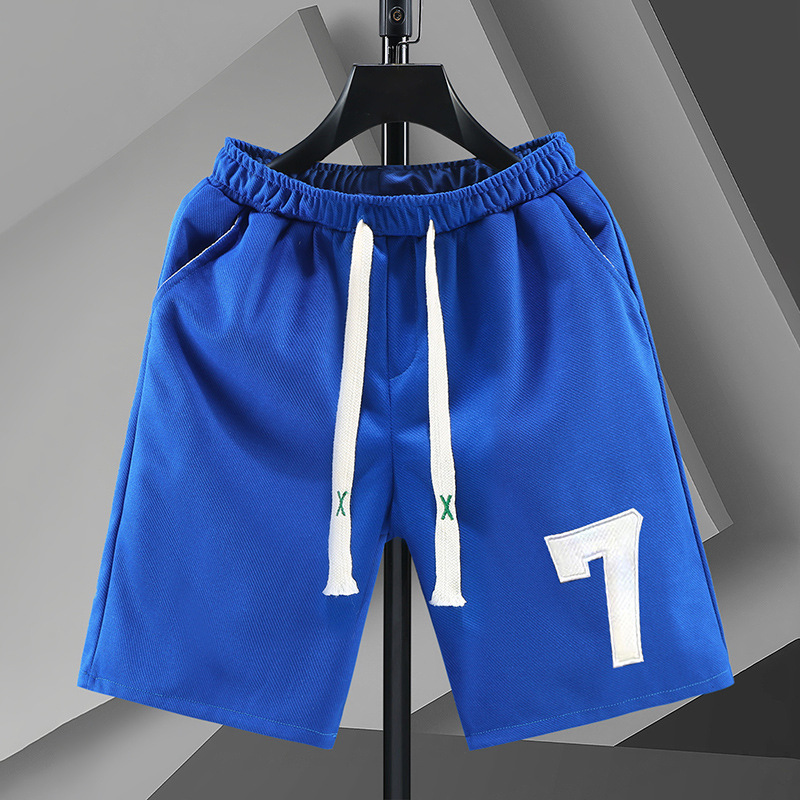 Pantalons d'été pour hommes, amples, tendance et beaux, nouveaux facteurs, tricotés numériques, à lacets, demi-short américain, 2023_voghion.com