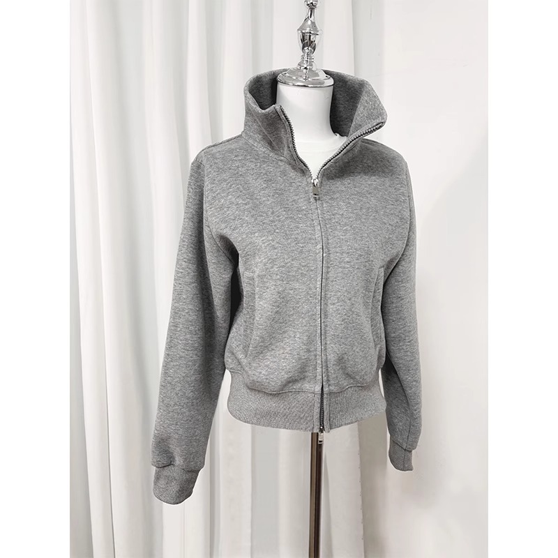 Pull gris pour femme, automne-hiver, épaules dénudées, court, coupe ajustée, idéal pour homme et femme de petite taille._voghion.com