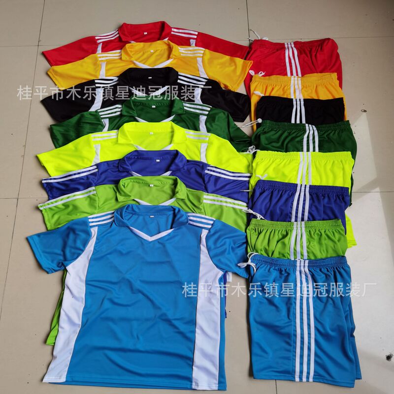 Training Clothing Leisure Sports Suit Lapel Jacket Foreign Trade Order Export Africa Single Ordinary Polyester Fabric