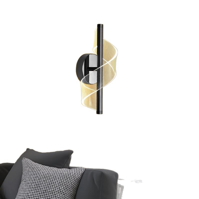 lámpara de pared interior minimalista lámpara de cabezal de cama moderna lámpara de pared de lujo simple lámpara de sala de estar acrílica lámpara de pasillo creativa