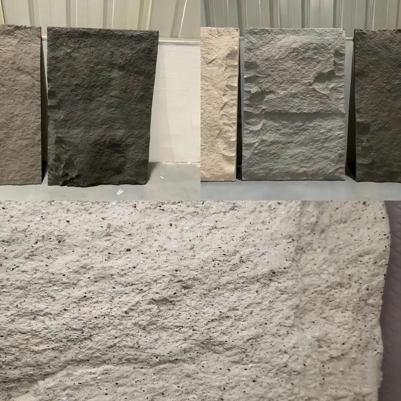 PU Piel de piedra Hotel Fondo de pared Materiales de decoración Piedra de simulación Escenografía interior y exterior Puerta de pared Azulejos Simulación de piedra de hongo