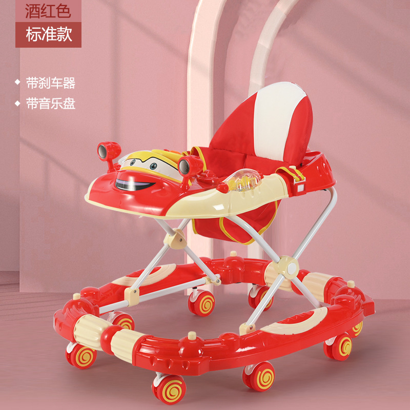 Caminante multifuncional de la carretilla de La anti-o-pierna del anti-tirón del caminante del bebé con el fabricante de la música