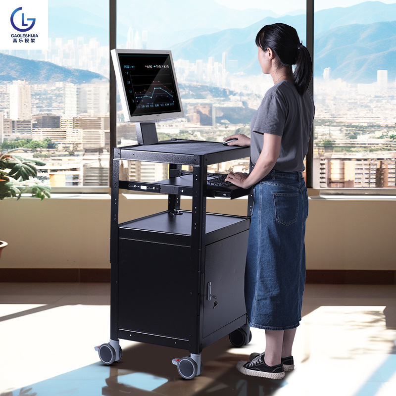 P97-12 computer equipment cart operation and maintenance vehicle room mobile workbench printer monitor cart lifting rack P97-12 computer equipment cart operation and maintenance vehicle room mobile workbench printer monitor cart lifting rack