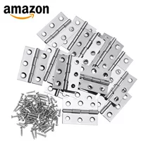 Amazon трансграничная нержавеющая сталь 2 дюйма 44x32 мм для домашней мебели складная дверная петля для фортепиано небольшая петля