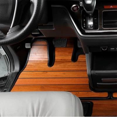 Suitable for 15-23 Honda Odyssey Wooden Floor Mats, Elysion Hybrid Version Solid Wood Floor Mats, Business Car Modification (Ayaqaltılar (Kovriklər)) - ordinary-single-drivers-floor-mat-teak-original-color