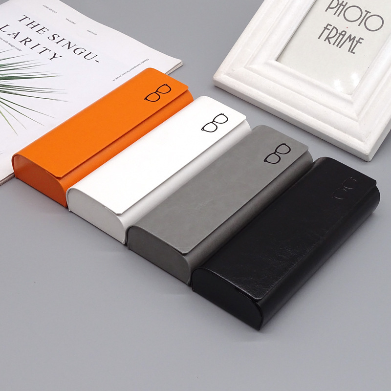 Manufacturer Wholesale Eyeglass Cases, High-End Simple Leather Eyeglass Cases, Pressure-Resistant Myopia Glasses Cases, Sunglasses Cases in Stock